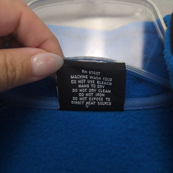Vtg 90s Polo Jeans Ralph Lauren Men's S Blue 1/4 Zip Fleece Pullover Jacket USA - Picture 4 of 6